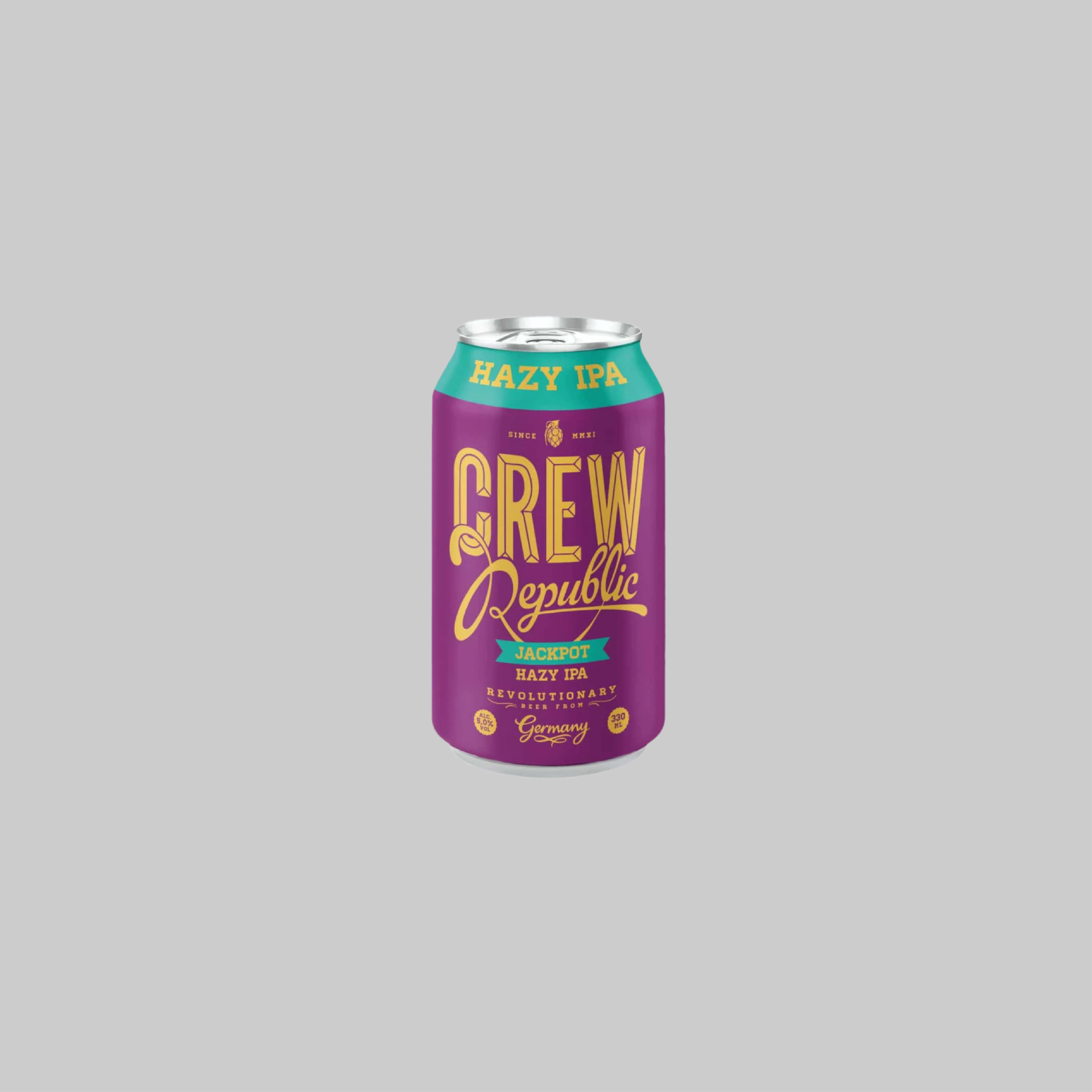 Crew Republic Jackpot Hazy IPA Can 330ml 5.0% - Time2Drink